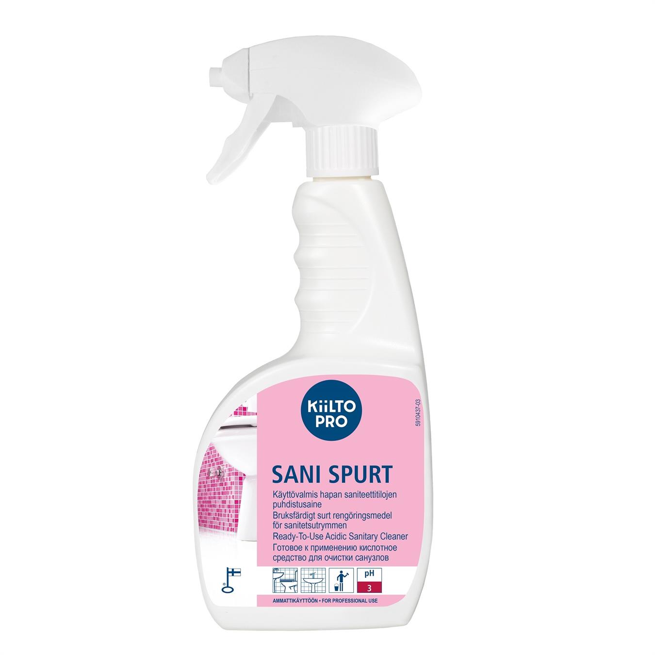 Sani Spurt Sur sanitetsrent spray 750ml Kiilto