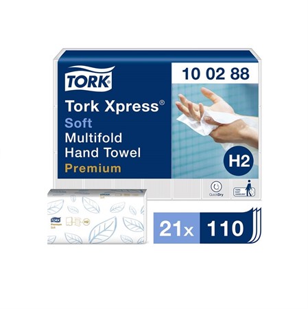 Pappershandduk Tork XPress kedje löv H2