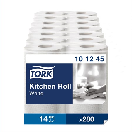 Hushållsrulle Tork Plus Extra lång Advanced 2-lag vit
