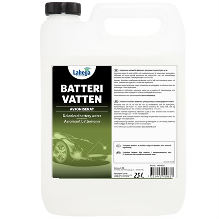 Batterivatten avjoniserat 5L Lahega