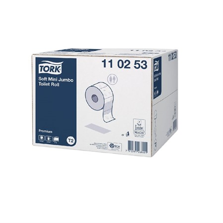 Toapapper Tork Jumbo Mini Premium löv T2 2-lag