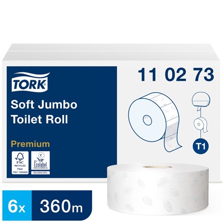 Toapapper Tork Jumbo Midi Premium 2-lags T1