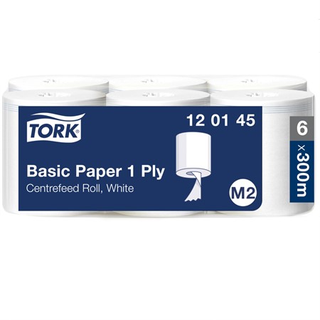 Torkrulle Midi Tork Basic Universal 1-lags vit M2