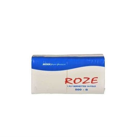 Servett 25x25cm 1-lag Vit  ¼ vikt