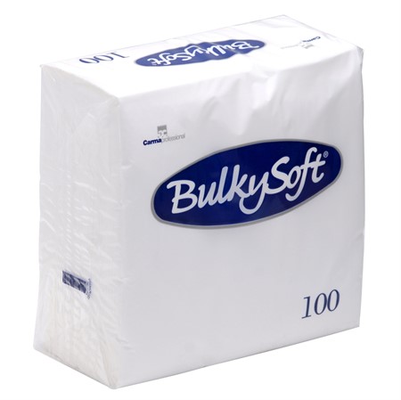 Servett, 33x33cm 2-lags ¼ vikt Vit, Abena Gastro