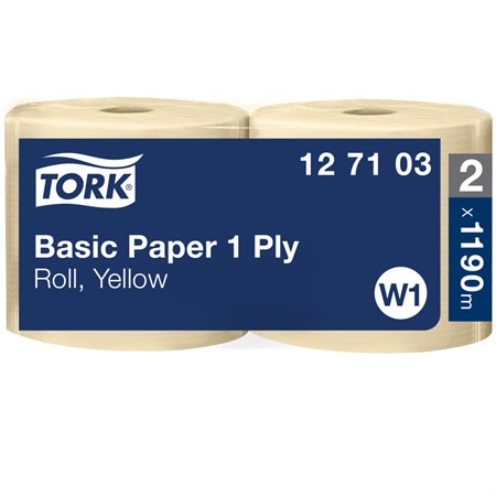 Industrirulle Tork Basic Universal 1-lags gul W1