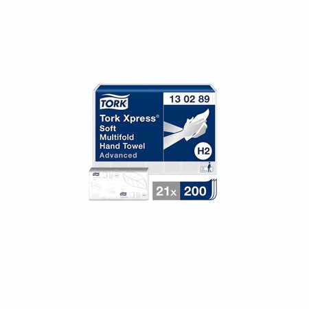 Pappershandduk Tork Xpress H2 mjuk B21,3xL24cm 3780st adv