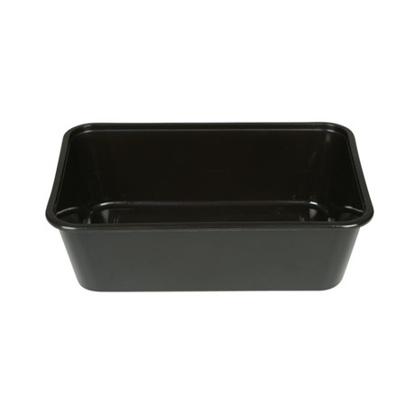 Plastlåda 16,9x11,6x5,3cm svart PP 750ml