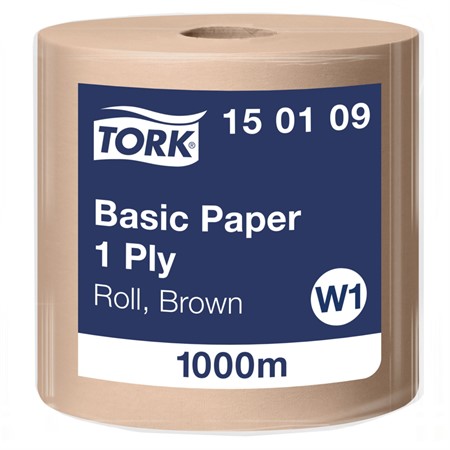 Industrirulle Tork Basic brun 1-lags W1
