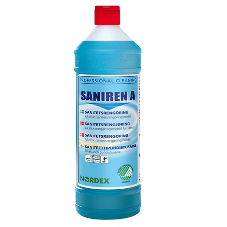 Saniren A sanitetsrent pH10,7 1L Nordex