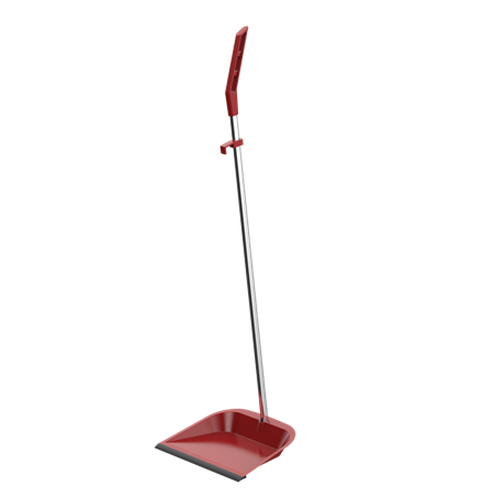 Sopskyffel i plåt 65cm Röd Nilfisk