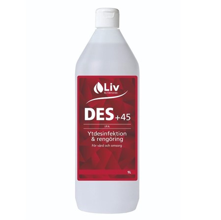 Des +45 Ytdesinfektion- och rengöring 1L Liv