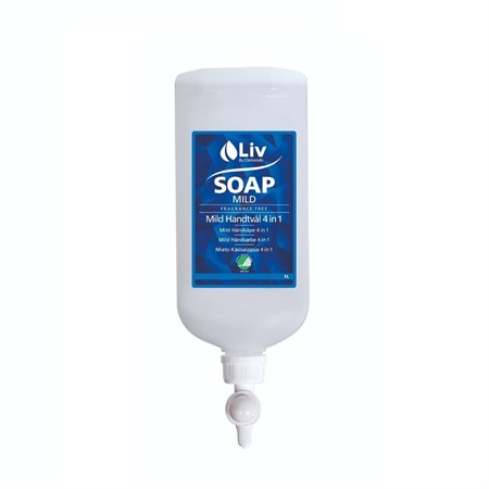 Flytande tvål LIV mild 4in1 dispensopack 1L