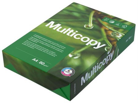 Kopieringspapper Multicopy A4 90g ohålat 500st/fp x 5 fp