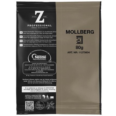Kaffe 60x80 g Mollbergs blandning Zoégas