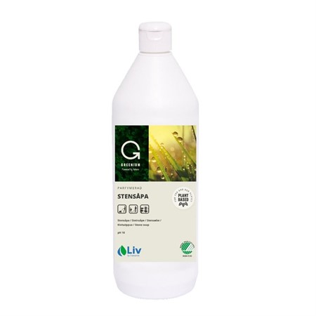 Stensåpa Greenium pH10 1L Liv