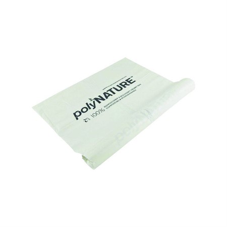 Biopåse PolyNATURE PLA 125L kompostsäck 25my Vit