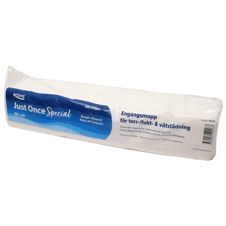 Engångsmopp 60cm Activa Just Once Special fukt 100-pack