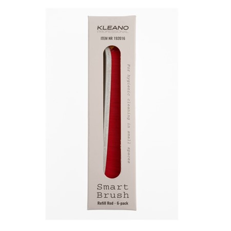 Sanitetsborste Kleano Smart Brush refill röd 6-p