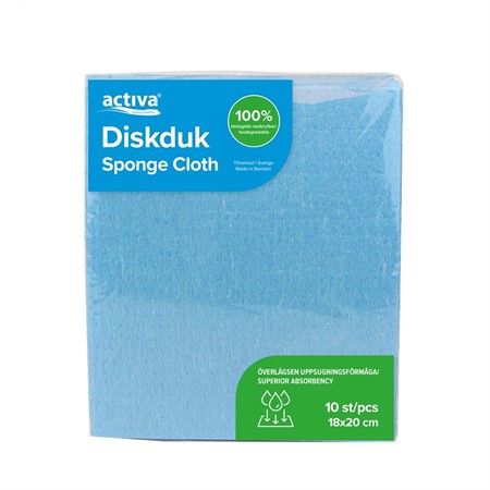 Svampduk standard Blå 10-pack