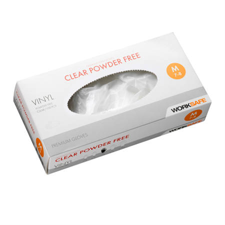 Engångshandske Vinyl Transparent L Worksafe
