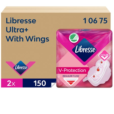 Binda med vingar, Libress Ultra+, refill, Kartong