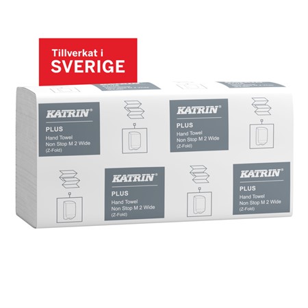 Pappershandduk Katrin Plus Z-vikt M 2-Lags Wide H.Pack