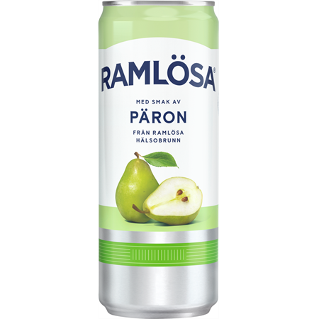 Mineralvatten 33 cl burk Päron Ramlösa 20-p