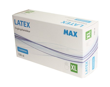 MAX engångshandske Latex opudrad XL