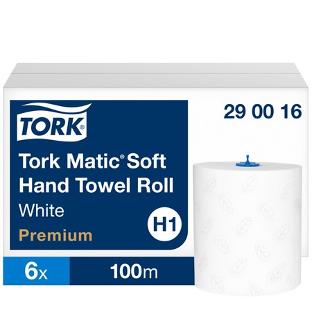 Torkrulle Tork Matic® handduk på rulle Premium 2-lags H1 System