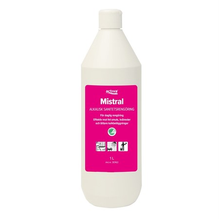 Mistral sanitetsrent pH10,5 1L Activa