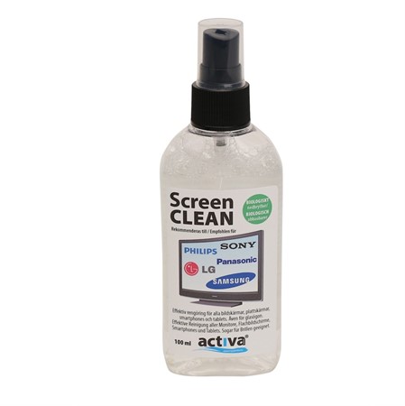 ScreenClean skärmrengöring100ml Spray Activa