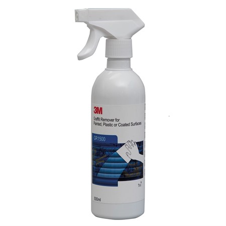GR1500 Klotterbort plast, målade & lackade ytor 500ml 3M