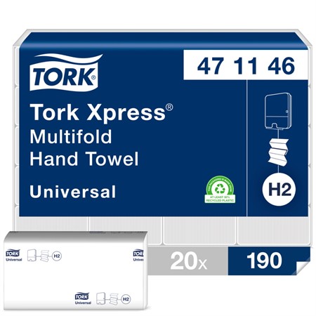 Pappershandduk Tork Xpress® Universal Z-fold 2-lag H2
