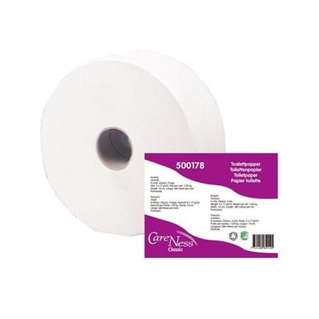 Toapapper Abena Jumbo Midi Classic Vit 2-lag 380m