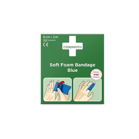 Soft Foam Bandage Blå 6cm x 2m Cederroth