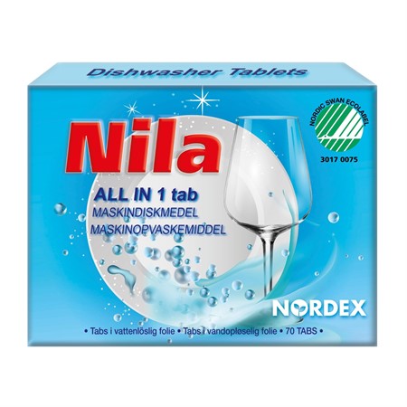 Nila Maskindisk All in 1 tablett, 70st Nordex