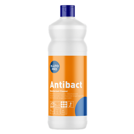 Antibact ytdesinfektion och rengöring 1L Kiilto Pro