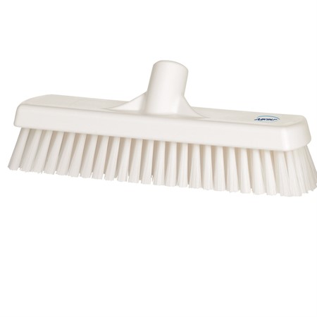 Golvborste plast vit hård 75x300mm Vikan