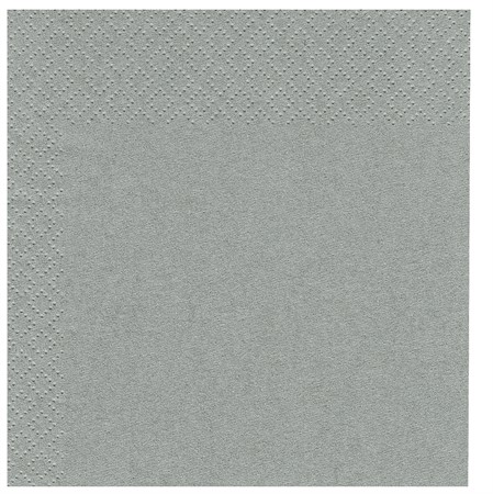 Servett 33x33cm 3-lags Granitgrå 125/fp