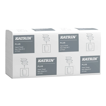 Pappershandduk Katrin M2 Z-vikt 2 lager non stop