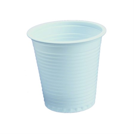 Bägare Plast 12cl Vit 80/rör