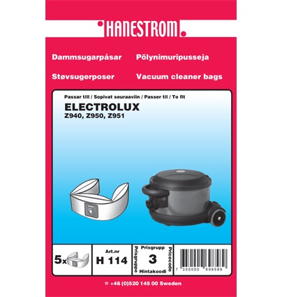 Dammpåse Swetex Profi 1.2 / Electrolux Z951 5-pack