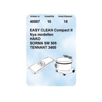 Dammpåse Hako, Compact II 10-pack