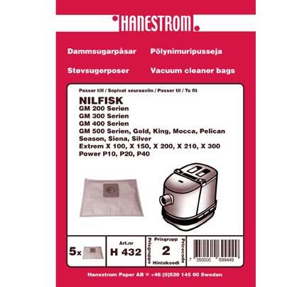 Dammpåse Nilfisk Power/Extreme 5-pack