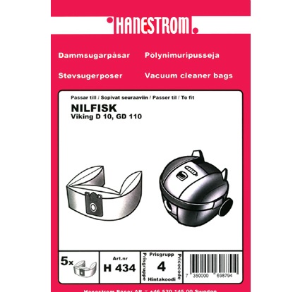 Dammpåse Nilfisk Viking,GD110 5-pack