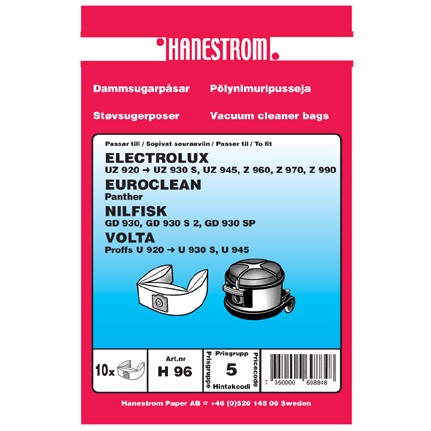 Dammpåse Nilfisk GD/VP 930 10-pack